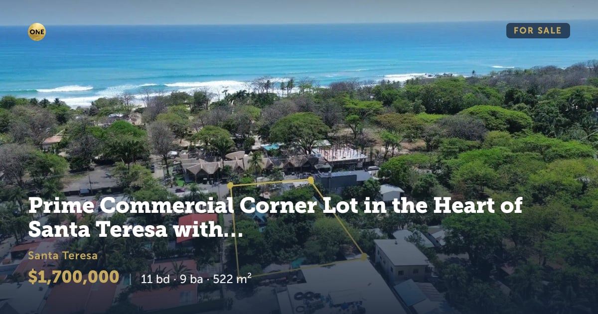 Lot for sale in Santa Teresa, Puntarenas