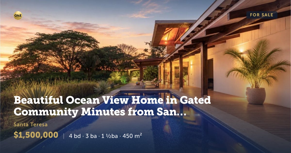 House for sale in Santa Teresa, Puntarenas