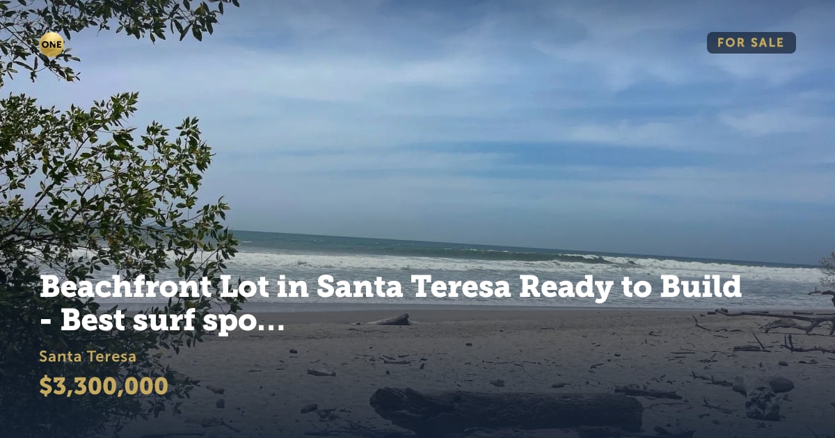 Lot for sale in Santa Teresa, Puntarenas