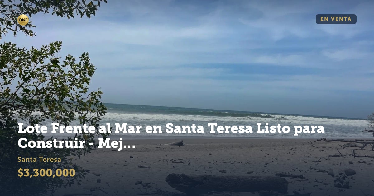 Lot for sale in Santa Teresa, Puntarenas