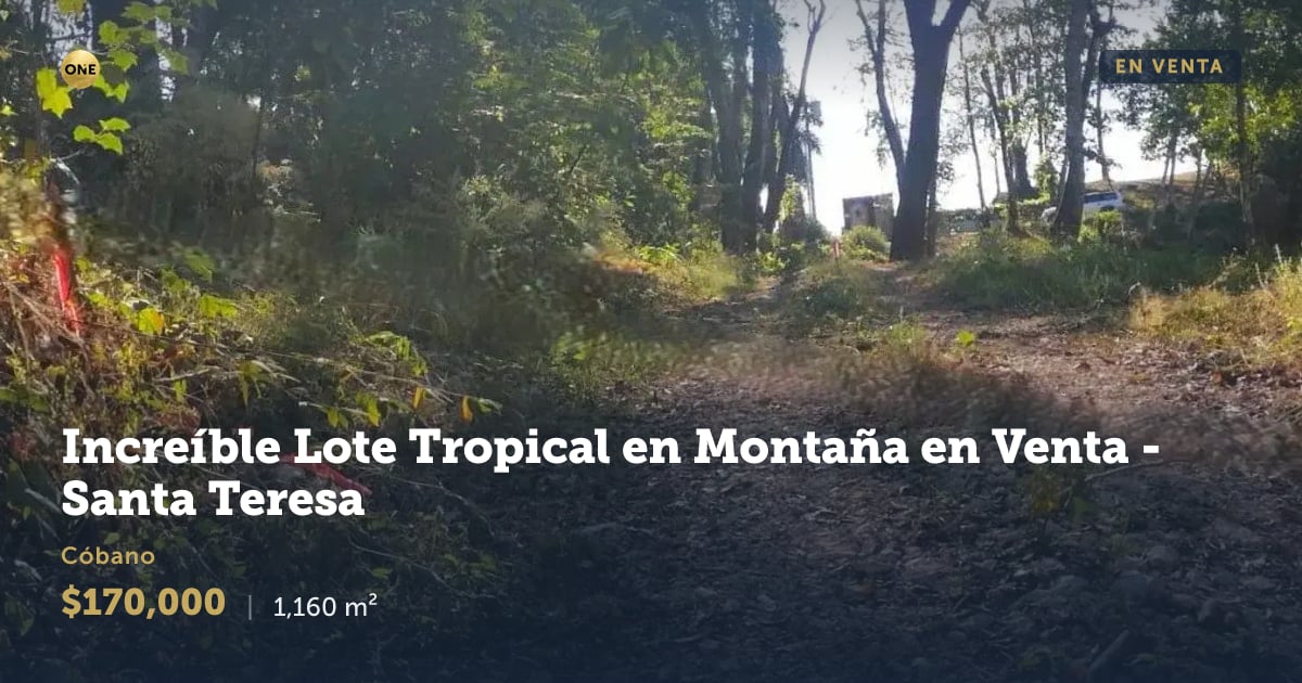 Lot for sale in Santa Teresa, Puntarenas