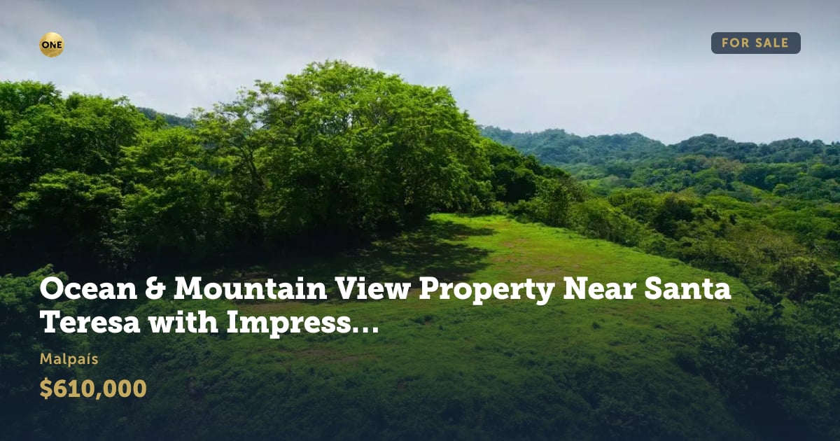 Commercial property for sale in Santa Teresa, Puntarenas