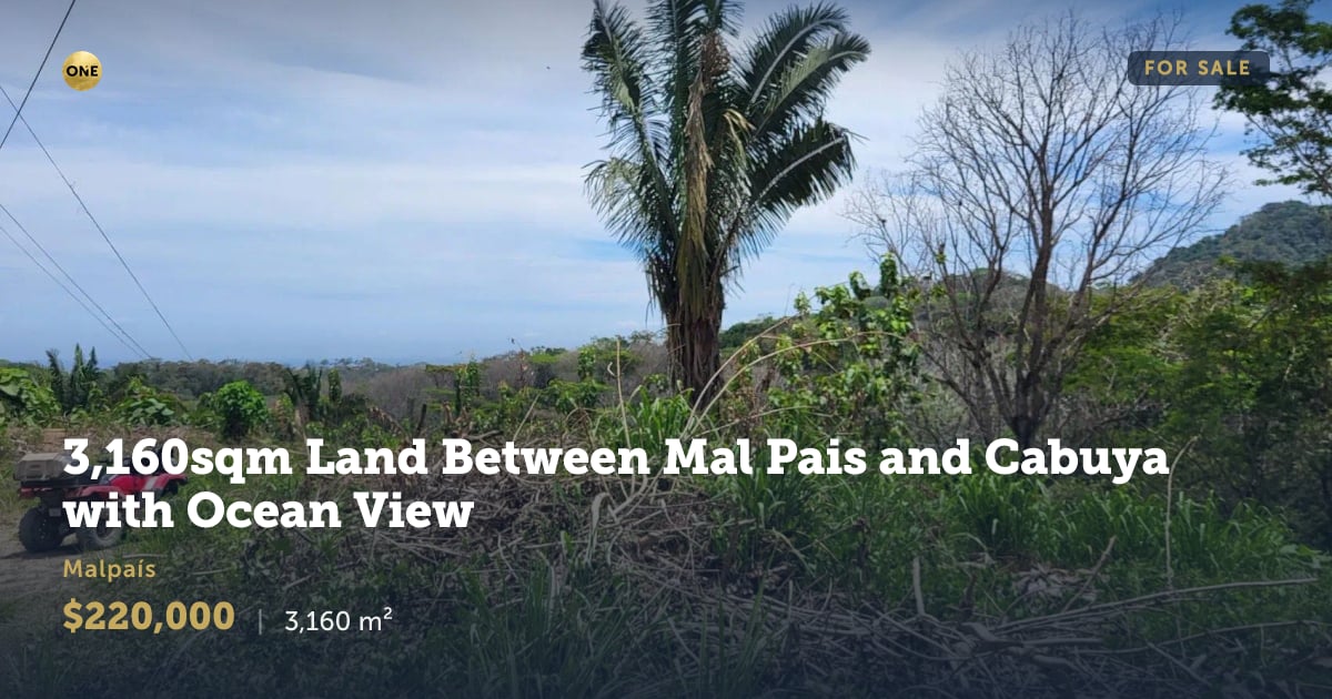Lot for sale in Mal País, Puntarenas