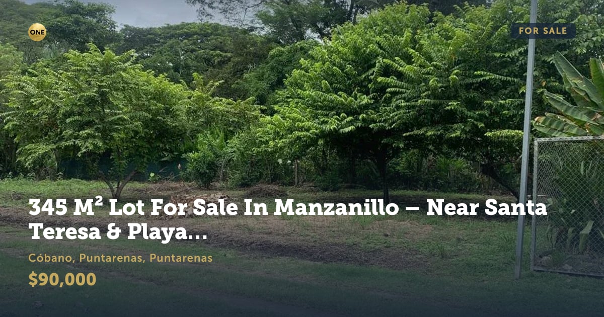 Terreno en venta en Playa Hermosa, Guanacaste